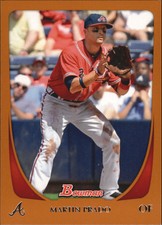 2011 (BRAVES) Bowman Orange #149 Martin Prado/250