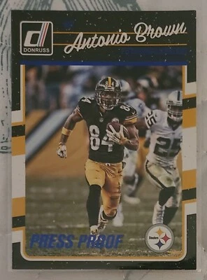 2016 Donruss Press Proof Blue Antonio Brown #238  - Image 1 of 2