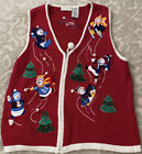 White Stag Christmas Ugly Sweater Vest Women's Snowmen Women XL 16/18