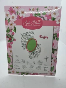 Apple Blossom Stamp and Die Set - Oval - Enjoy - Picture 1 of 5
