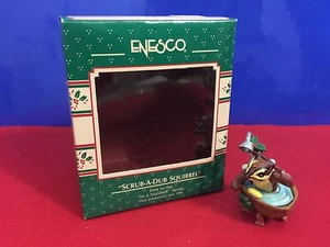 Enesco Treasury Ornament Scrub a Dub Squirrel 1989 NEW E2 - Picture 1 of 7