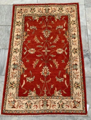 High Quality Afghan Rug, kazak Rug,Floor Rug,Stunning Rug,Living Room Rug,3x4 ft - Image 1 of 4