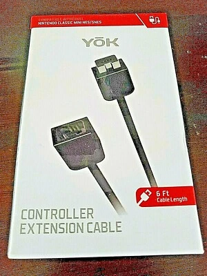 Yok Nintendo Classic Mini NES / SNES  6 Ft Controller Extension Cable NEW!    A8 - Image 1 of 4