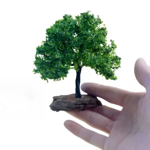 Albero primaverile 9-15 cm con base scala HO/OO miniature piante da strada modello paesaggio - Foto 1 di 7