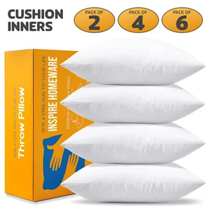 Cushion Inner Pads Inserts Filler Scatter Extra Deep Filled Plump Cushion 20x20" - Picture 1 of 36