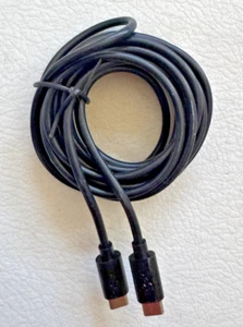 Unbraided USB-C To USB-C Fast Charger 70W Charging Data Sync Cable Black 10' - Picture 1 of 3