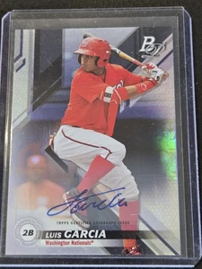 2019 Bowman Platinum - Wal-Mart Top Prospects Luis Garcia #TOP-21 Autographs... - Picture 1 of 2