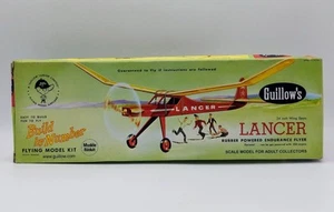NUEVO Lancer Guillow’s Rubber Powered Resistence Flier Balsa Wood Airplane Kit - Imagen 1 de 2