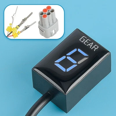 Motorcycle Bike Blue LED Gear Indicator Fit For Suzuki GSX-R600 SV650 SV1000 xj - Image 1 of 4