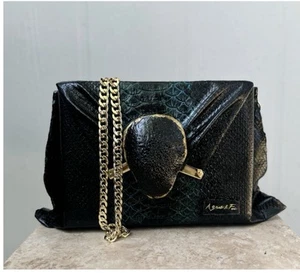 Lucite vegan Leather clutch, evening bag, crossbody handbag, acrylic bag Nalia - Picture 1 of 24
