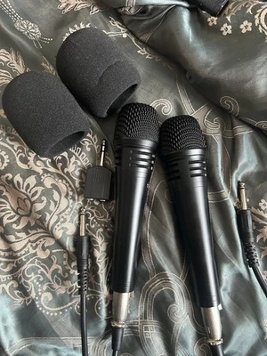 2x TONOR Karaoke Microphones Set With Cables & Foam Covers • Mint Condition - Image 1 of 4