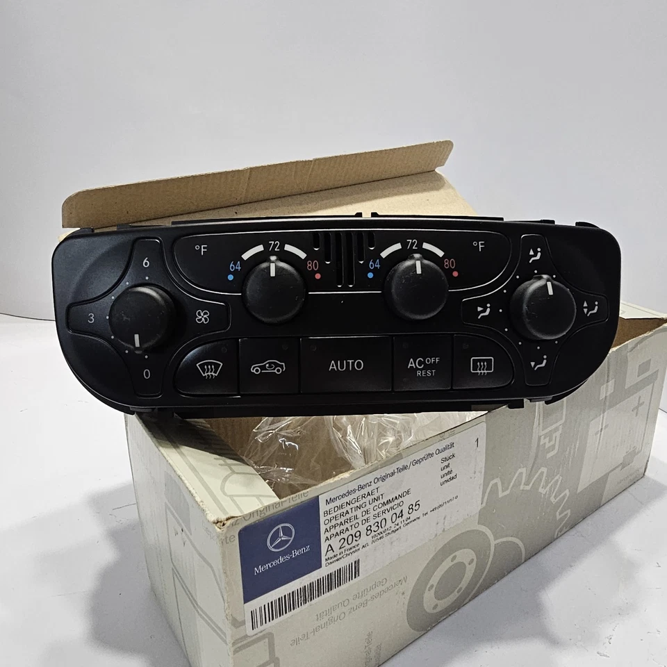 01-04 Mercedes W203 C240 C230 C320 A/C Climate Control Switch 2098300185 OEM - Image 1 of 4