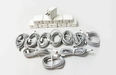 Лот из 10 подлинных адаптеров питания Apple 30 Вт USB-C с кабелем USB-C для Macbook - Изображение 1 из 4