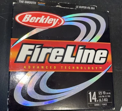 Berkley Fireline Smoke 14 фунтов / 125 ярдов новый из старых запасов - Изображение 1 из 2