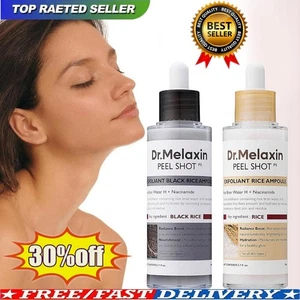 2.7oz Dr.Melaxin PEEL SHOT GLOW EXFOLIANT WHITE RICE/BLACK RICE AMPOU🌿 - Picture 1 of 12