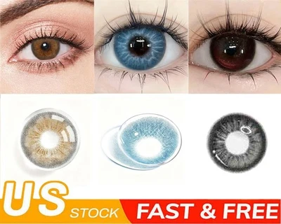 5 Color 2-Piece Contact Lenses/ Contact Lens Travel Kit Cute Contact Case Holder - Image 1 of 4