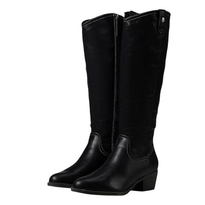 Botas Naturalizer para mujer SOUL Naturalizer Zoya EE. UU. 8 anchas negras hasta la rodilla nuevas en caja Foto 1 de 4