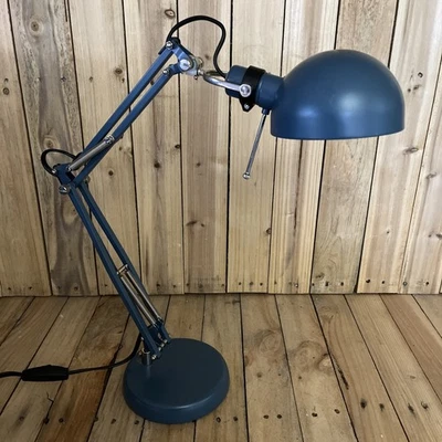 Ikea Forsa Vintage Matte Powder Blue Architect's Desk Work Lamp - Image 1 of 4