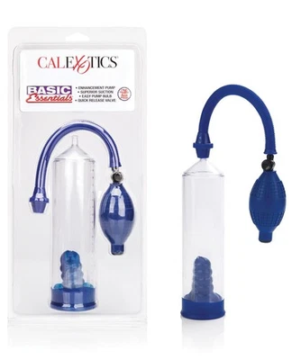 Bomba de pene Basic Essentials - azul de California novedades exóticas Foto 1 de 4
