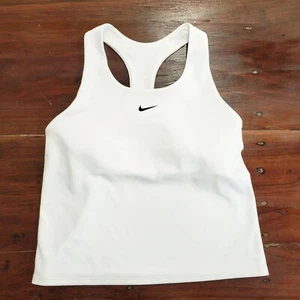 Nike Girls' Size XL Dri Fit Swoosh Tank Sports Bra FB2264 100 White NWOT - Picture 1 of 7