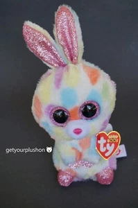 TY BEANIE BOOS BLOOMY THE BUNNY RABBIT PLUSH - Imagen 1 de 2