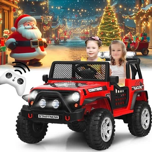 12V Kids Ride On Truck 2 Seater Electric Vehicle Car Jeep Toy W/ Remote Control - Picture 1 of 15