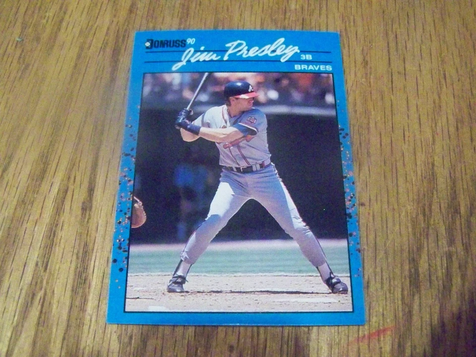 JIM PRESLEY 1990 DONRUSS THE BEST OF THE NATIONAL LEAGUE BASEBALL CARD #37 - Image 1 of 1