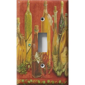 SnazzySwitch Olive Oil Bottles Decorative Light Switch Plate Cover - Bild 1 von 24