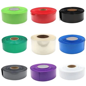 Schrumpfschlauch PVC Akku Farbig Meterware 2:1 Akku Schutz Hülle 60mm bis 625mm - Picture 1 of 24