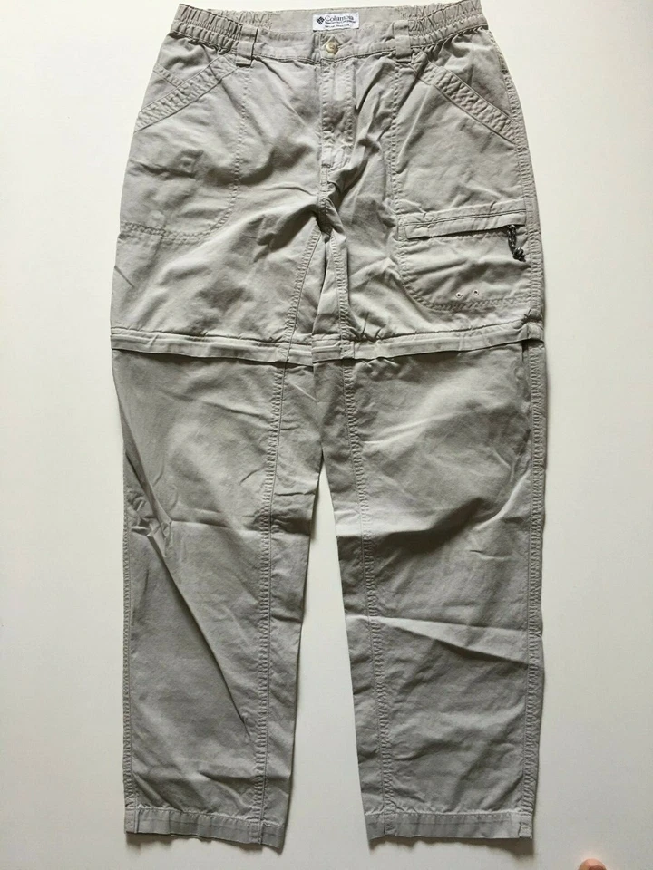 Pantalones de senderismo Columbia para mujer talla 10 32-34" algodón topo caqui al aire libre Foto 1 de 4
