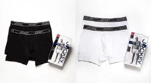 2 PACK Jockey Low Rise Slim Fit Boxer Briefs ~ Style 8421 ~ Black or White ~ NWT - Picture 1 of 10