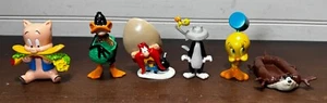 6 assorted - 1990’s Warner Bros. Looney Tunes PVC Figures tweety Sylvester daffy - Picture 1 of 9