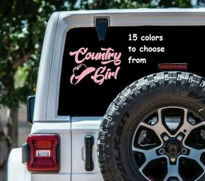 8 Sizes Country Girl Cowboy Hat Car Window Decal Sticker Macbook Laptop sticker - Bild 1 von 2
