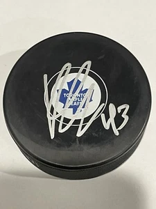 Kyle Clifford Autographed Signed Toronto Maple Leafs Hockey Puck a - Picture 1 of 1