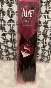 VELVET REMI 10" YAKI 100% human hair STRAIGHT WEAVE EXTENSION #F1B/33 Outre - Picture 1 of 3