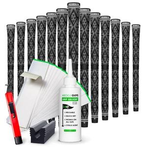 13PCS Wedge Guys All Cord Golf Club Grips + Deluxe Grip Kit Standard & Midsize - Picture 1 of 6