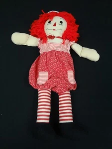 VINTAGE Raggedy Ann Doll Red Dress plush doll - Picture 1 of 7