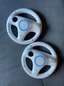 OEM 2 Pack Mario Kart Racing Steering Wheel for Nintendo Wii Game Controller - Picture 1 of 6