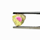 1.5ct 6mm Zweifarbig Wassermelone Turmalin Scheibe Natürlich Kristall Cab -