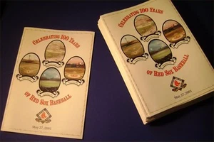 Lot of 41 Red Sox Baseball Booklets - Celebrating 100 years - May 27 2001 - Picture 1 of 5