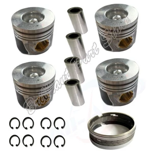4X Pistons W Ring Set Fit For  GrandEur Santa Fe 2.2L CRDI D4EB Diesel  06-12 - Picture 1 of 4