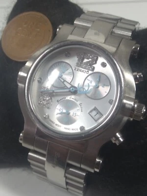 Reloj Renato Colección Belleza Edición Limitada Bebé Azul y Plata Diamantes Foto 1 de 4