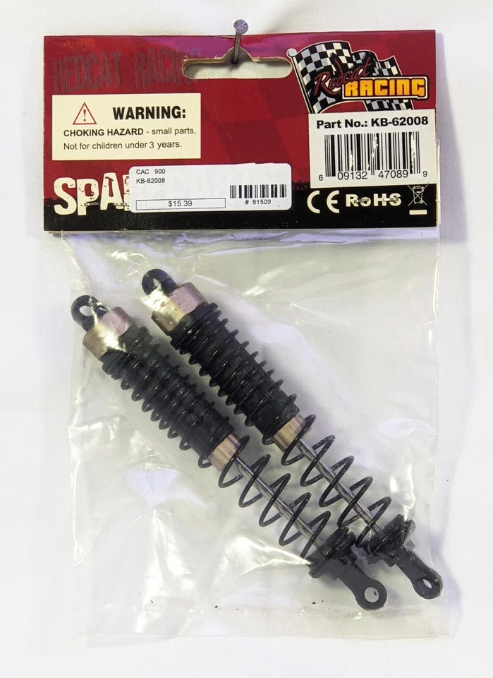 REDCAT RACING TWISTER XGT ALUMINUM CAPPED REAR SHOCK KB-62008 - Image 1 of 1