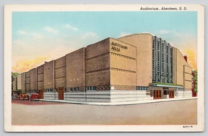 Postal Aberdeen South Dakota Auditorium De Colección - Imagen 1 de 2