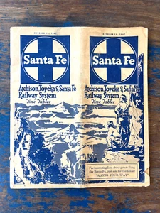 Vintage 1940s AT&SF Santa Fe Railway Los Angeles Railroad Terminal Map/Chart - Picture 1 of 6