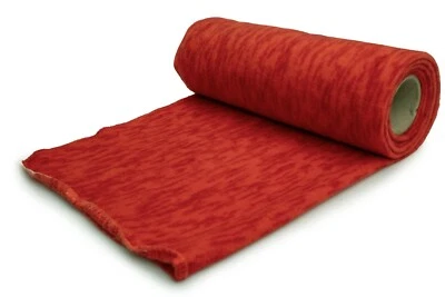 Pile maglia stampato,strisce sottili, Arancia, 50 x 155 cm - Immagine 1 di 4