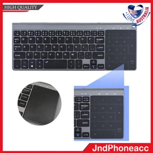 Slim 2.4G Bluetooth Wireless Keyboard w/ Touchpad Numeric Keypad For PC TV Box - Picture 1 of 14