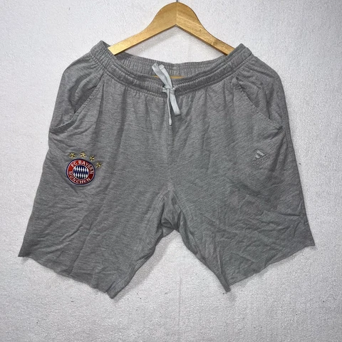 Adidas Fc Bayern Munich Football Soccer Sweat Shorts Sz M Gray Cover