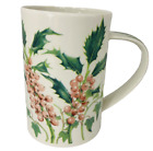 Dunoon Coffee Mug The Holly and The Ivy Scotland Stoneware Pink Berries