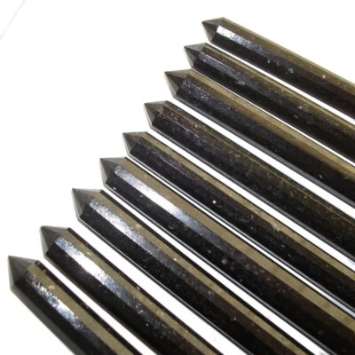 GREEN CROSS TOAD 1 x Nuummite XL 12 Cut Crystal Vogel DT Tapered Wand UK Seller